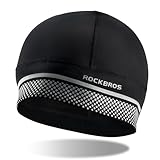 ROCKBROS Thermal Skull Cap Winter Hats for Men Women Ear Warmers Cold Weather Gear Helmet Liner for Cycling Running Ski Black