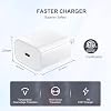 Cargador rápido para iPhone, adaptador de pared Tipo C y cable de carga USB C a Lightning de 10 pies, adaptador de corriente para Apple iPhone 14 Pro Max/14 Plus/14/13/12 Mini/11/XS Max/XR/iPad 8