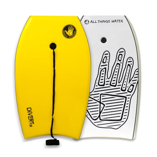 Body Glove 33" Bodyboard, XPE Top Deck, Lightweight EPS Core, PP Slick, Leash Included