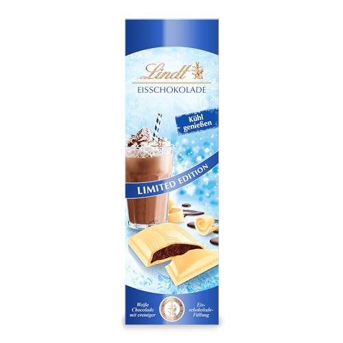 Lindt Schokolade Eisschokolade Tafel | Weiße Schokolade mit köstlicher Eisschokolade-Füllung | Kühl genießen | Schokoladentafel | Schokoladengeschenk, 100g