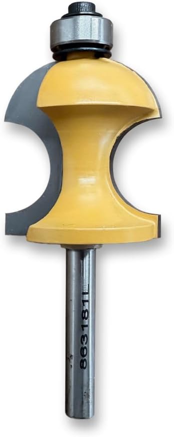 Sommerfeld Arch. Molding Profile Router Bit Woodworking Tool 1 1/4CD,1 3/8CL,3 3/8OL,1/4SH
