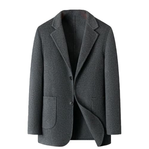 Blazer court veste laine cachemire double face manteau homme mode coréenne chic