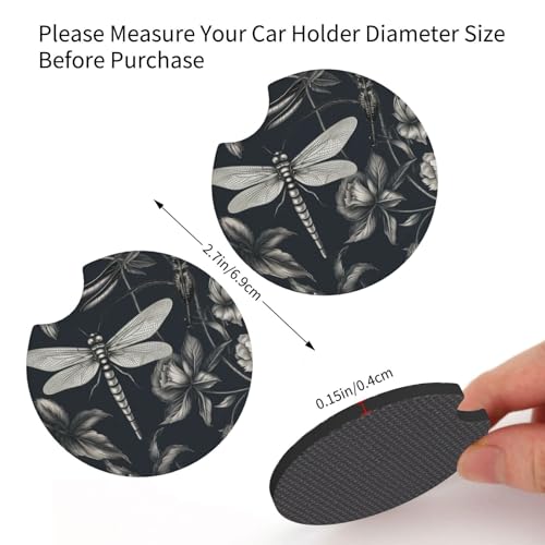 Portavasos para carro universal en neopreno negro miniatura 2