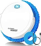 Genérico Robot Fregador Automático con Batería de Larga Duración, Limpiar Manchas de Agua en Suelos Duros y Superficies de Baldosas.