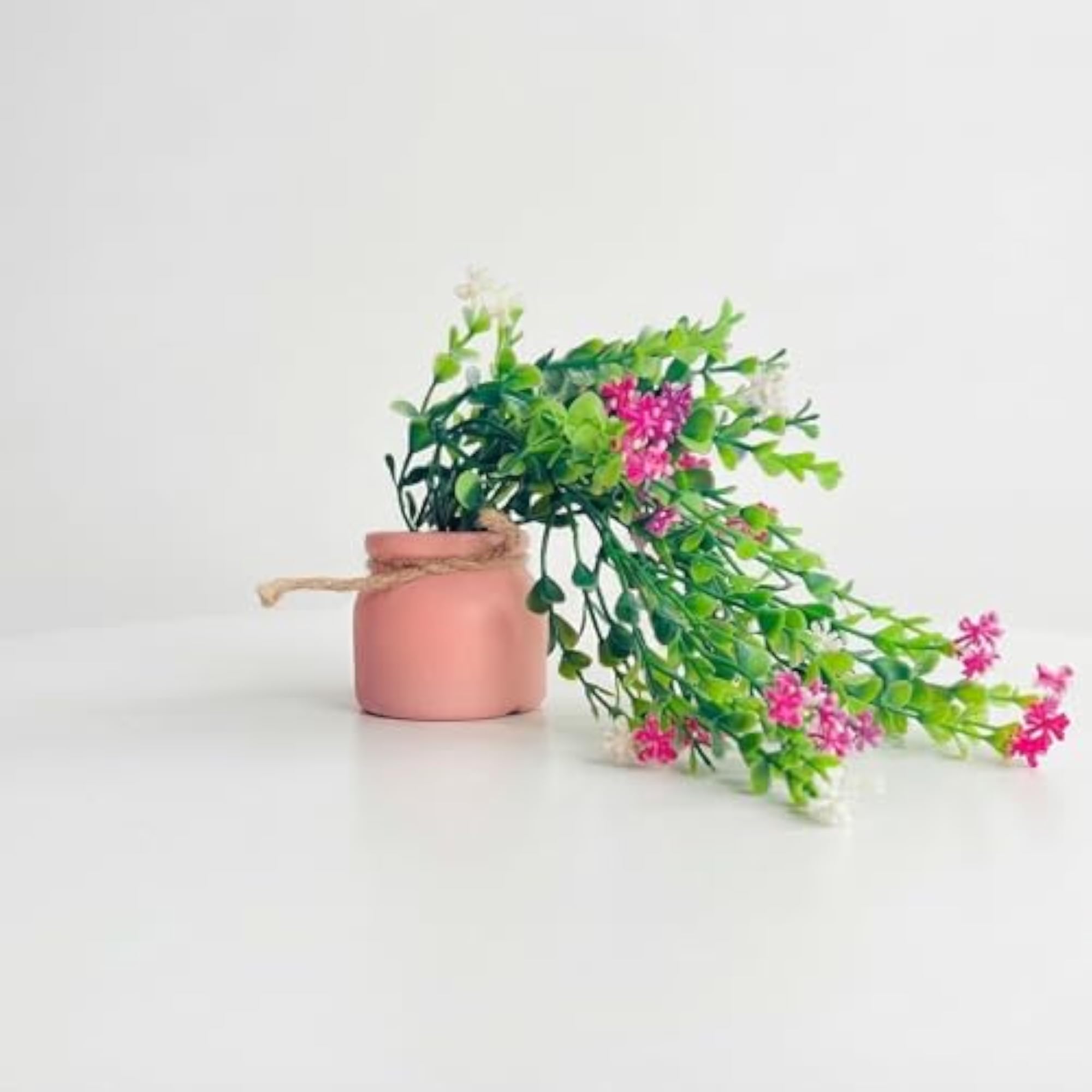 Artificial Vine Plant with Multicolor Pot, 30 cm Height