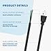 15ft 14 Gauge 3 Prong Heavy Duty Replacement Power Supply Cord Cable - Heavy Duty Power Cord for Power Tools, 110V 115V 120V Pigtail Cord, Air Compressor Power Cord, 14 AWG Appliance Cord 15A