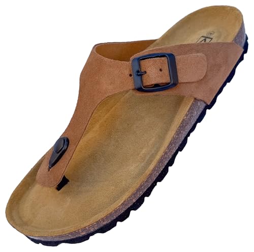 GONKOS Sandalias Piel Corcho Natural