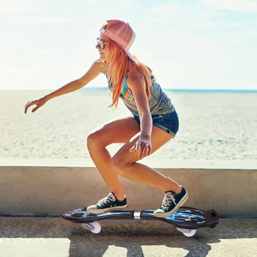 Magnitt Caster Board, Deluxe Junior Skateboard with Illuminating Wheels for More Excitement,Fun and Visibility, Twistboard for Kids 8+, Upgrade Color（B by Magnitt - Image 7