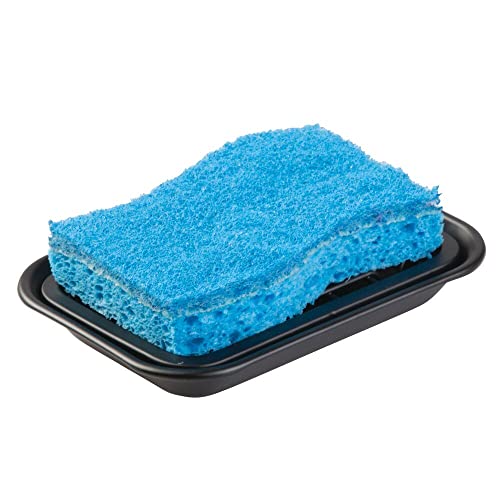 Mdesign Metal 2-Piece Soap Dish Tray With Drainage Grid And Holder For Kitchen Sink Countertops To Store Soap, Sponges, Scrubbers - Rust Resistant - Matte Black #TOP4