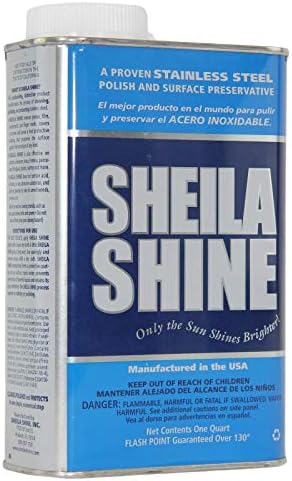 Sheila Shine Stainless Steel Cleaner and Polish 1 Quart Can Sold Indivdually