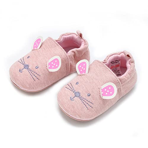 COSANKIM Infant Baby Boys Girls Slipper Soft Sole Non Skid Sneaker Moccasins Toddler First Walker Cirb House Shoes
