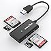 Price comparison product image USB 3.0 SD / TF Card Reader, Rocketek 4 Slots Memory Card Reader Adapter | Builde in 13CM USB Cable for SDXC/SDHC/UHS-I SD Cards, Micro SD Cards memory cards - Read and Writer 2 Different Memory Cards