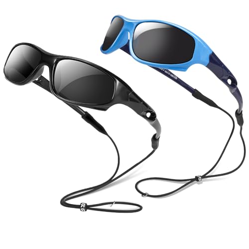 Hifot Gafas de Sol Bebe Niño Niña Gafas Sol polarizadas de Goma Suaves de Deportes Gafas de Sol Infantiles UV400 100% protección Rayos