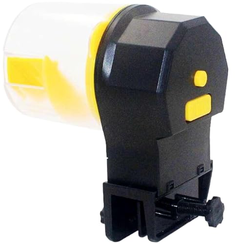 Automatic Fish Feeder 210 & 100ML Fish Feeder Automatic Dispenser with Timer 2AA Battery Operated Food Vacation Auto for Tank, Aquariums, Pond - Image 5