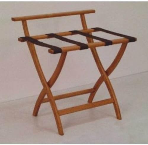 Display Cases Wooden Mallet Wallsaver Luggage Rack Medium Oak Lr4-Mobrn, 23.75" X 29.5" X 18"