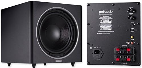 Polk Audio PSW125 12-Inch Powered Subwoofer (Single, Black)