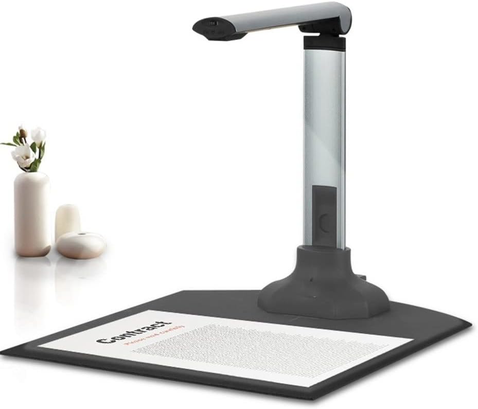 SAGFSD 12MP USB Document Camera Teachers Laptop A3/A4 Size Portable Book Scanner Extension Stand (Color : As Shown, Size : One Size) : Office Products