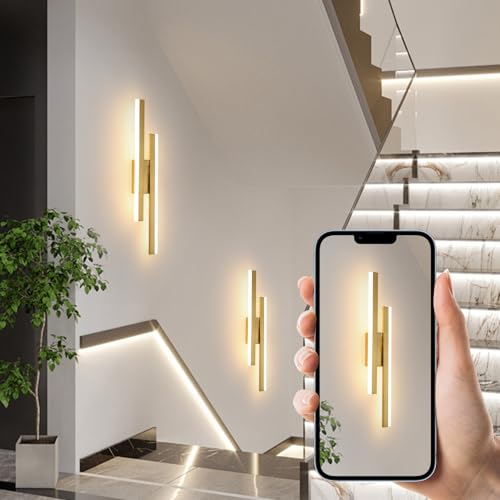 Applique murale LED 16W dorée moderne avec trois températures de couleur - 3