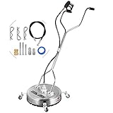 boquilla lavadora de alta presion Carcasa de Acero Inoxidable: Este producto tiene una carcasa de acero inoxidable resistente con un mango de aluminio ligero. Equipado con una varilla giratoria de tres chorros, ofrece una limpieza eficiente. Las cerdas resistentes controlan el exceso de pulverización.