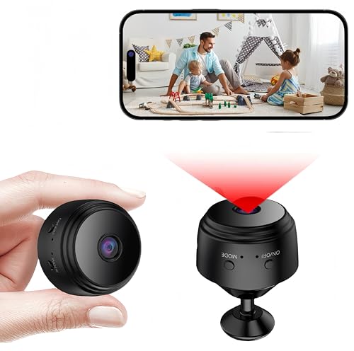 Mini Camara Espia ,Cámara Espia Oculta , wifi 1080P HD ,Interior / exterior sin Cables Camara,Con detección de movimiento y función de visión nocturna,se Puede implementar para Ver a través de APP