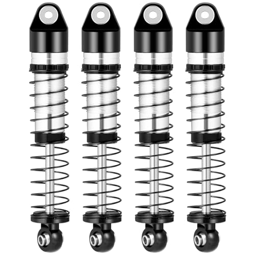 RCLIONS Aluminum RC Car Shocks Absorber 48mm Big Bore Oil Shock Damper for AXIAL SCX24 1/24th RC Crawler Car Upgrade Parts