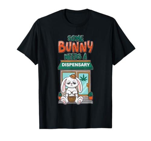 420 Easter Bunny Funny Weed Smoking Rabbit Cannabis 4/20 Day T-Shirt