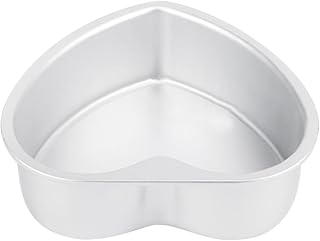 Heart-Shaped Cake Mold - 7 Inch Aluminium Alloy Heart Baking Pan with Removable Bottom for Easy Release Perfect for Valentine S Day and Special Occasions