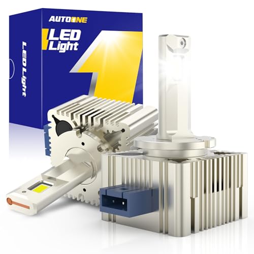 Image of AUTOONE 2026 Upgraded D1S D1R Headlight Bulbs, 1200% Bright 60000 Lumens