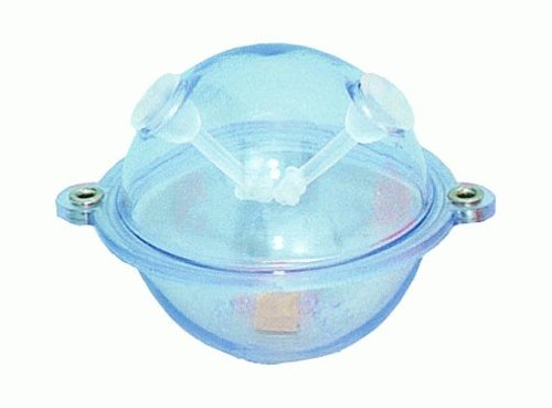 Buldo Tortue Wasserkugel Oval – Rot/weiß, 15 G, Glas, LED, Für Innenbereich