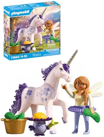 PLAYMOBIL | Magic Unicorns | Sammeleinhorn Glückslavendel mit Fee | Fantasievolles Spielset für Einhornfans | Mit liebevollen Details Kinder ab 4 Jahren | 71843