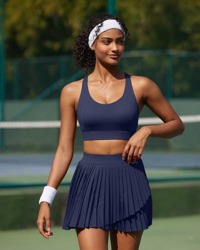 Image of RUNNING GIRL Sports Bra for Women High Support, Molded Cup Supportive High Impact Sports Bras with Sewn in Pads