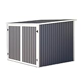 HATTORO Fahrrad-Garage für 4 Fahrräder Fahrrad-Schuppen Fahrrad-Box Abschließbar 5,6m...