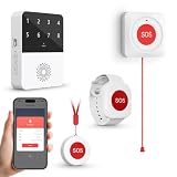 PGST Senioren Notruf Armband Tuya Notrufknopf für Senioren WiFi Smart Notrufarmband für Senioren Alert System für ältere Patienten Behinderte,Kinder