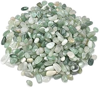 ideayard 0.95 Ib-1 Ib Rose Quartz Tumbled Chips Stone - Natural Crushed Irregular Crystal Shaped Stones for Home Garden Decorative