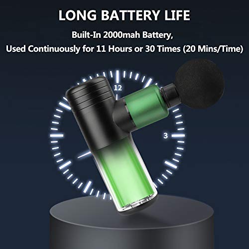Youmay Massage Gun Deep Tissue Massager, Mini Muscle Body Percussion Athletes Massager, Handheld Vibrating Massager Therapy Gun Portable Neck Back Percussion For Pain Relief Full Body Back Neck (J08) #TOP1