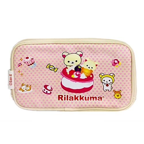 NALsa Mignon Rilakkuma Porte-Crayon Anime Ours Kawaii École Sac cosmétique Enfants Fille