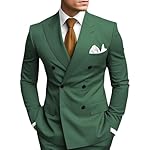 2 Piece Double Breasted Suit Men Slim Fit Mens Double Breasted Blazer Pants Sets Wedding Prom Homecoming Suit