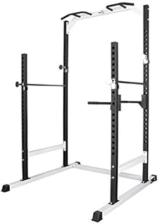 RIP X Heavy Duty Half Power Cage Weight Lifting Squat Rack & Dip Station Tower