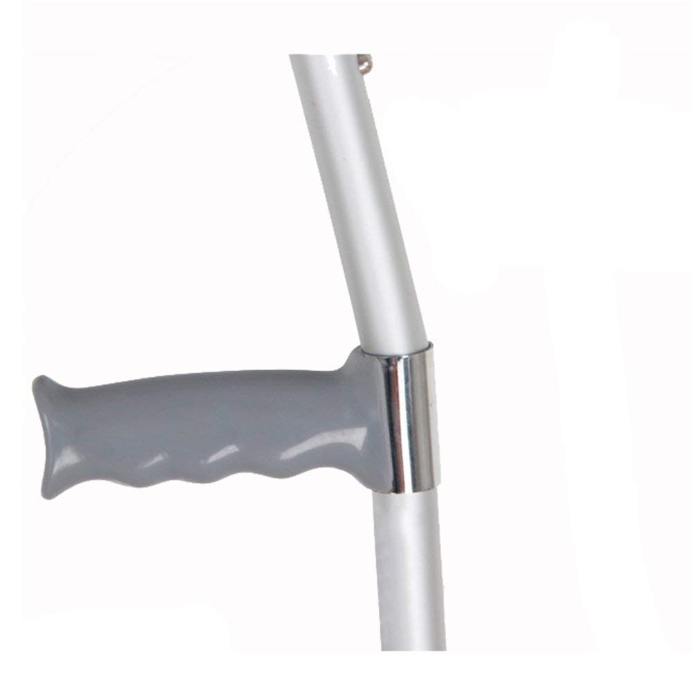 MU Los Mangos Ergonómicos Muletas Caminar Bajo Los Brazos Del Antebrazo Muleta con Brazo de Soporte Ajustable para Personas con Discapacidad Mayores Bastón,Pc 1