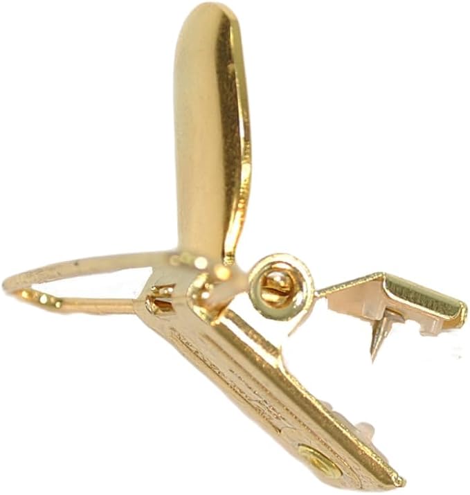 Holdup Suspender Company No-Slip Replacement Suspender Clips Gold Finish