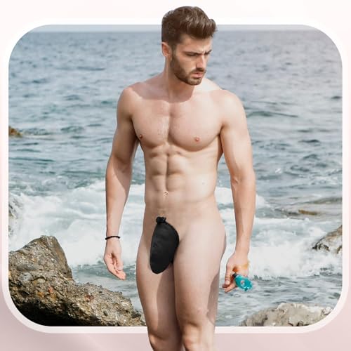 Image of Dansydaisy 2 Pcs Men's Tanning Pouch Sun Protection, Tanning Cover for Men (Classic,Brown,Black)
