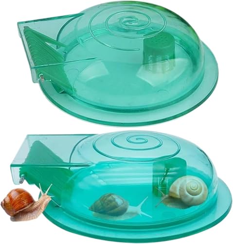 2PCSカタツムリトラップ水族館、プラスチック水族館カタツムリのリムーバー水槽水芝生キャッチャークリーンスペアパーツアクセサリー用