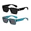 2 Pack (Black/Grey+transparent Navy Blue/Grey)