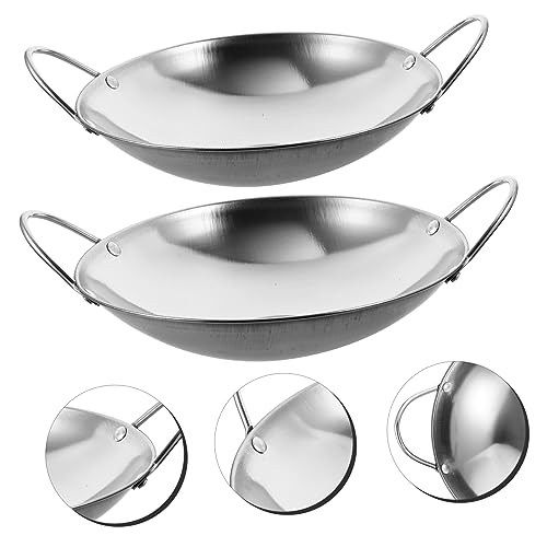 Wok de Acero Inoxidable con Doble Mango 2 Piezas miniatura 7