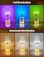 LED Akku Flaschenlampe, IP54 Flaschenlampe Aufsatz LED, 7 Modi Stufenlos Dimmbare Licht, 5200mAh Dimmbar Flaschenlicht, Touch Control Tischlampe Kabellos für Partys Restaurants Schlafzimmer (Weiß)