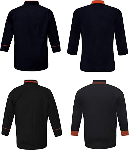 Unisex Men's Chef Coat, Chef Jacket Restaurant Kitchen Chef Uniform With (Small to 6XL size). pack of 4 (SpL-09)