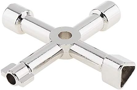 OriGlam Cross Key Control Cabinet Key, Multi-Function Utility Plumbers Key, Cross Switch Key Wrench, Universal Cross Switch Key Control for Train Electrical Elevator Cabinet