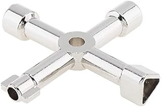 OriGlam Cross Key Control Cabinet Key, Multi-Function Utility Plumbers Key, Cross Switch Key Wrench, Universal Cross Switch Key Control for Train Electrical Elevator Cabinet