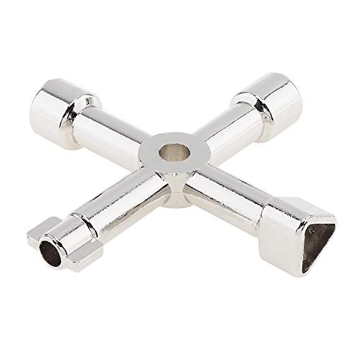 OriGlam – Clé universelle pour armoire électrique, clé utilitaire en croix multifonction pour plombier, électricien