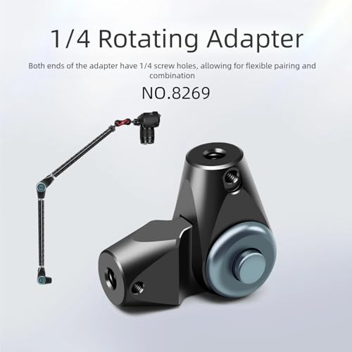 Bras adaptateur à vis 1/4 résistant pour stabiliser votre caméra et moniteur de studio - 4